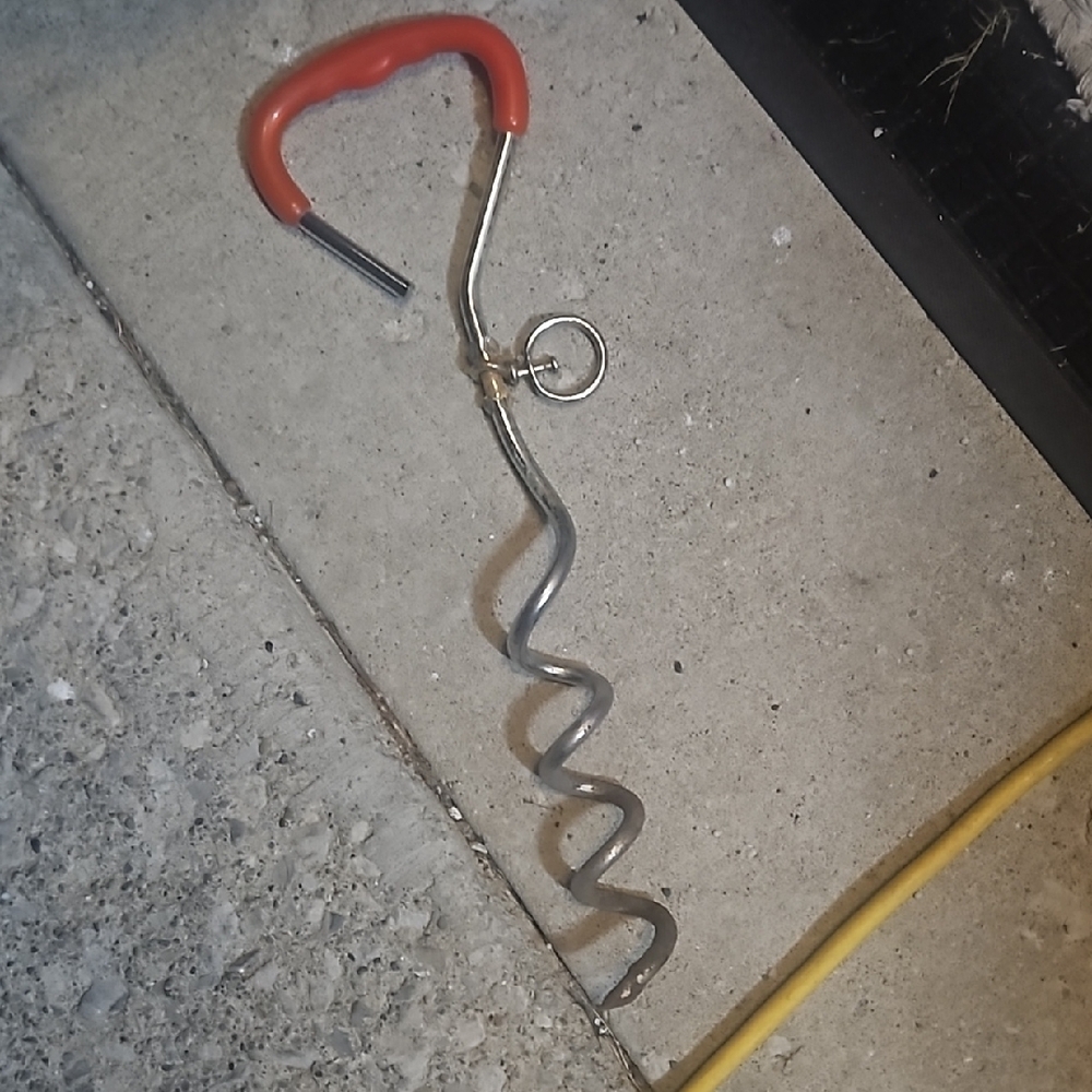 Red Handle Dog Tie-Out Stake